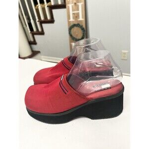 Vintage Tommy Hilfiger Slip On Sandals Y2K Preppy Chunky Heel Women’s Size 9.5